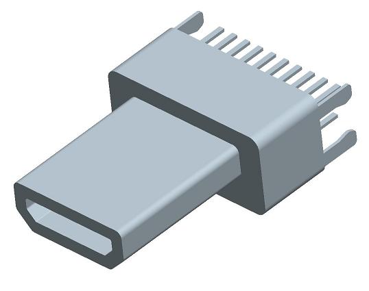 HDMI-D-6  D TYPE 公頭夾板,板厚1.6mm，HDMI JACK SERIES主圖